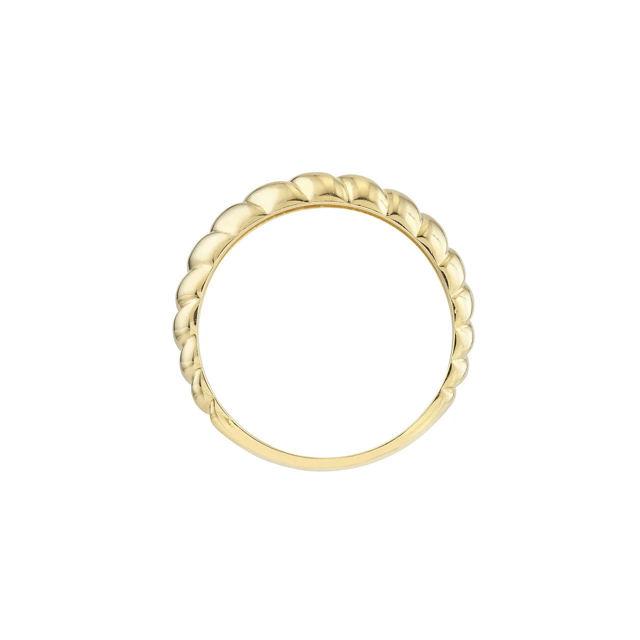 14K Yellow Gold Croissant Ring