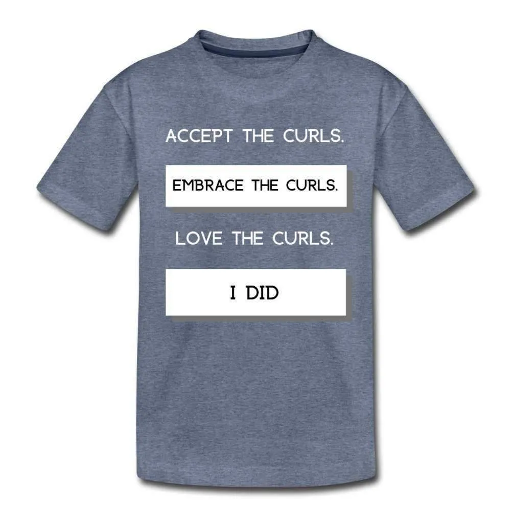 Accept The Curls Girls Youth T-Shirt