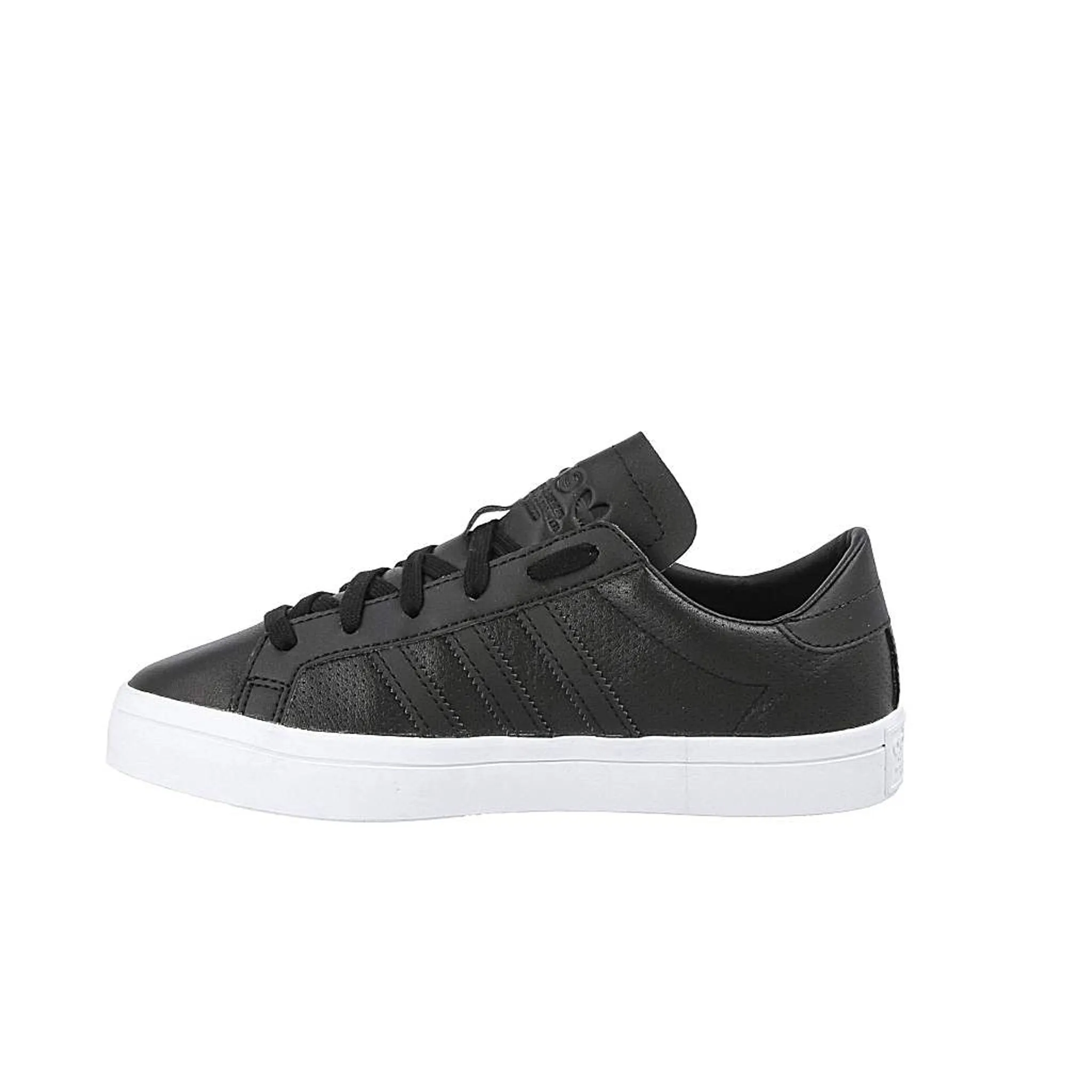 Adidas Court Vantage Mens Black Leather Trainers