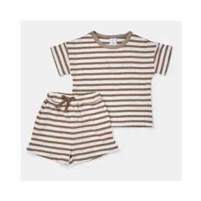 Baby Waffle Set Binx - Grey Stripe