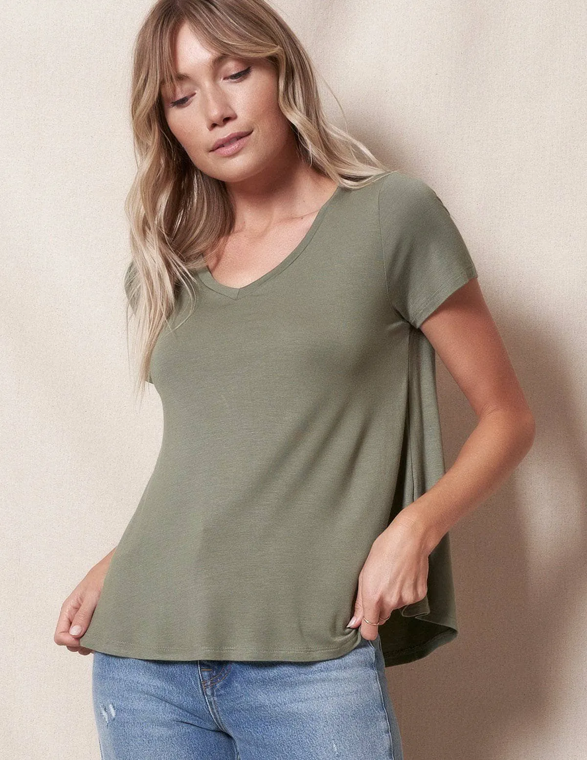 Bamboo V-Neck Tee