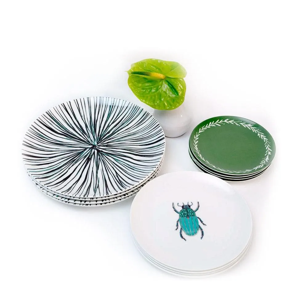 BEETLE SALAD PLATE SET