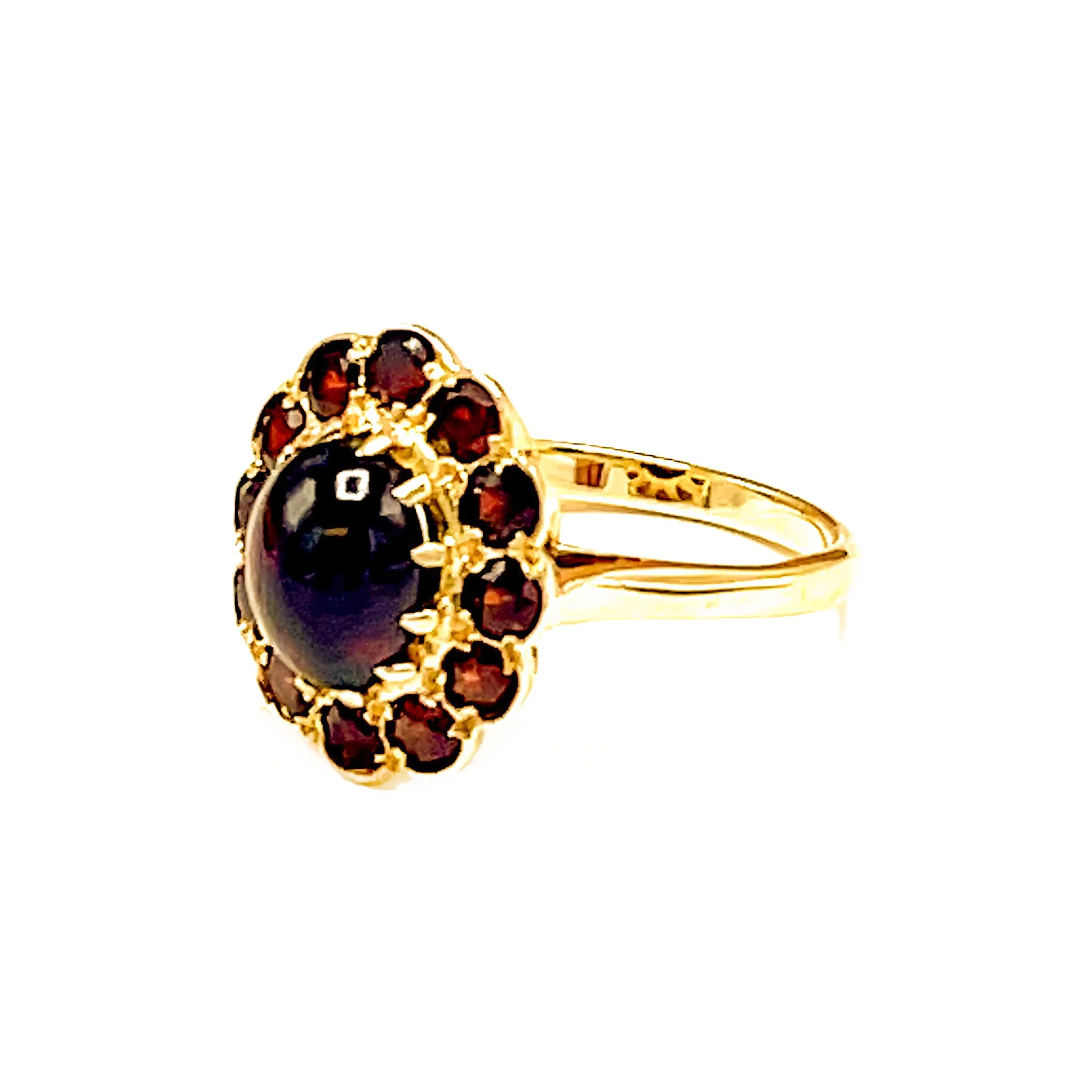 Cabochon Garnet Estate Ring