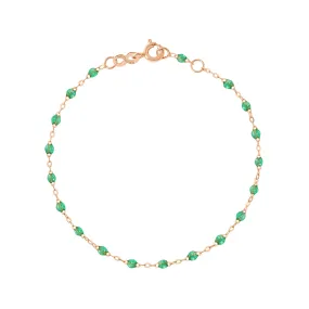 Classic Gigi Mint Bracelet, Rose Gold, 6.7"