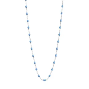 Classic Gigi Sky necklace, White Gold, 16.5"