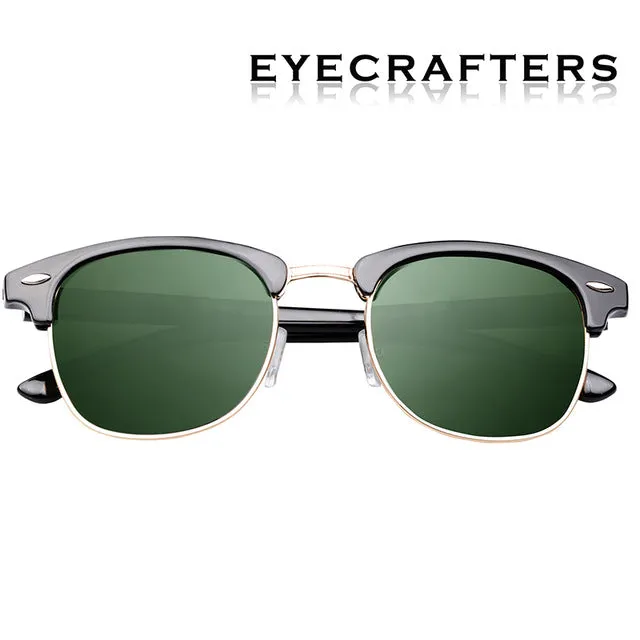 Classic Half Metal Frame Polarized Sunglasses Men Women