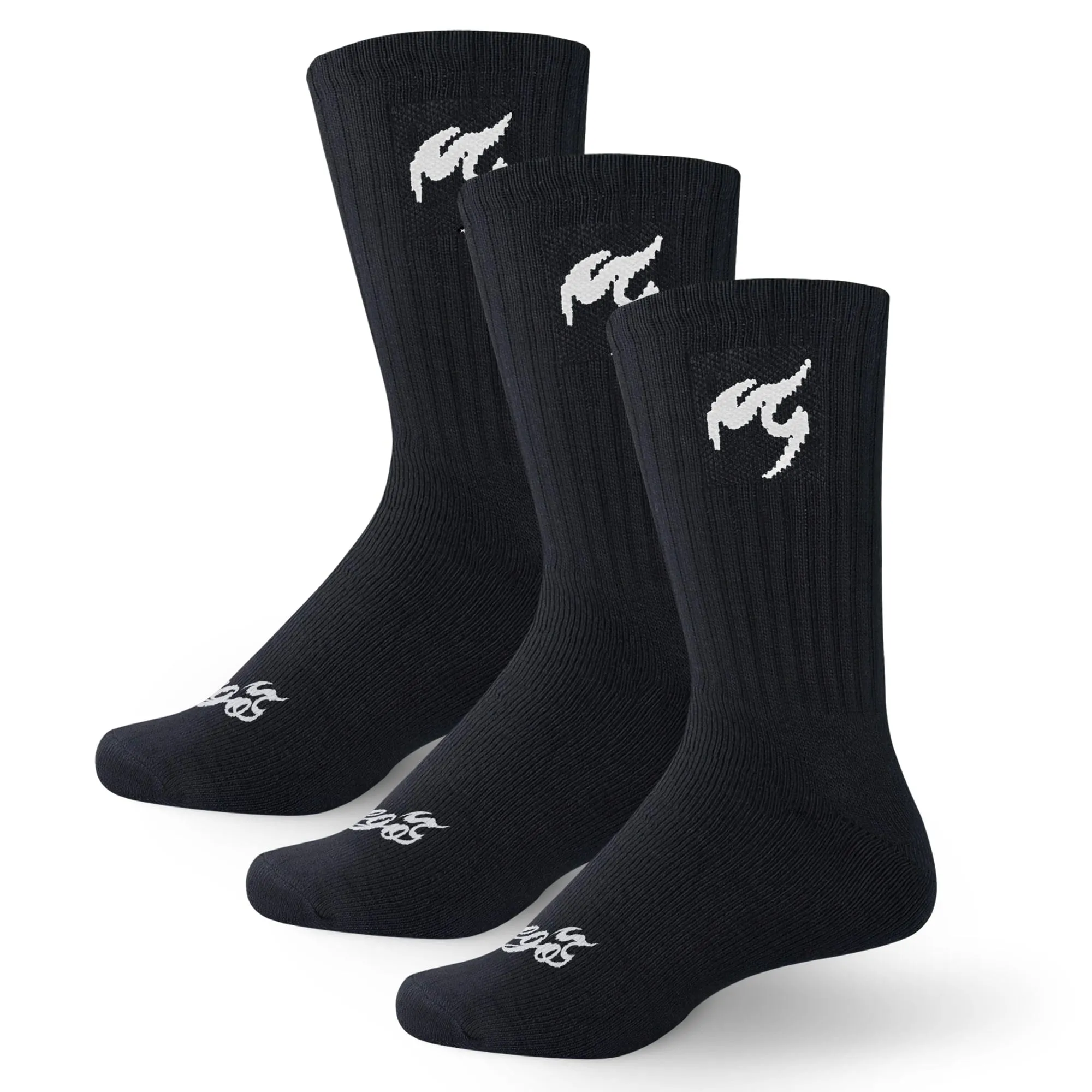 Crew Socks | Black (3-pair)