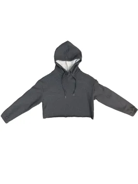 Cropped Hoodie - Charcoal