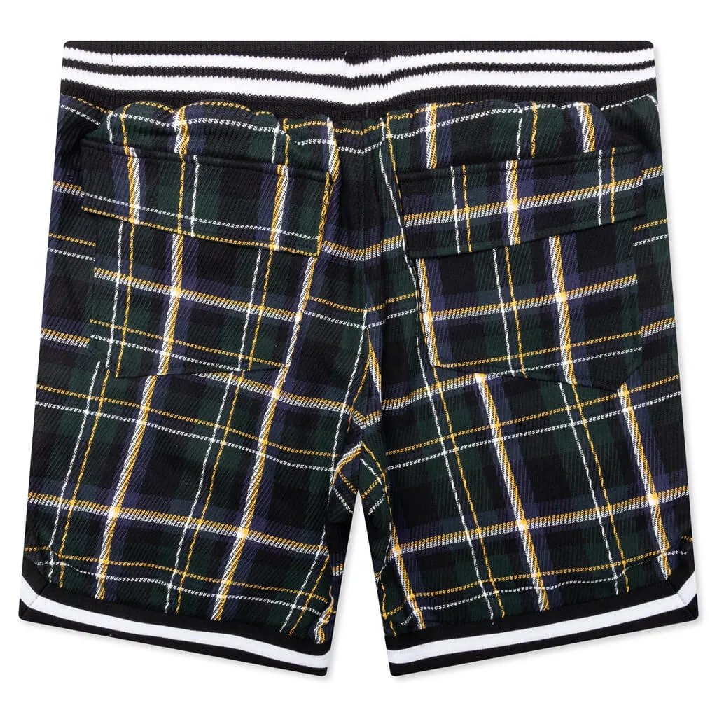 Flannel Court Logo Short - Multi/Green