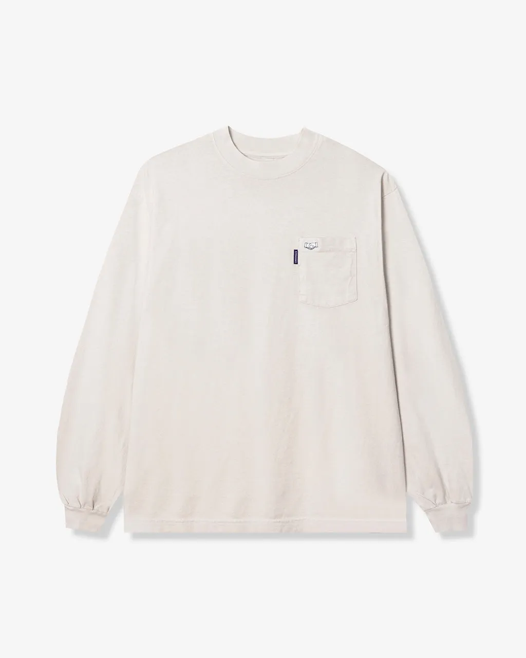 Garment Dye L/S Pocket Tee Cement