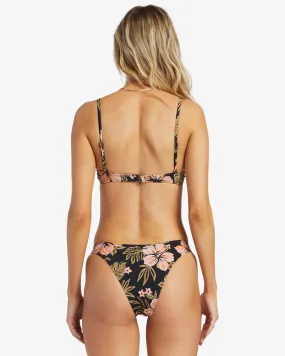 Hooked On Tropics Hike Bikini Bottoms - Black Pebble