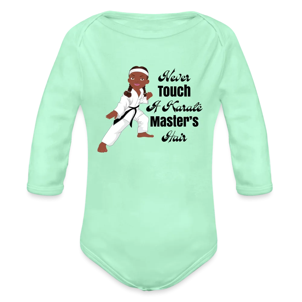 Karate Master Organic Long Sleeve Baby Bodysuit