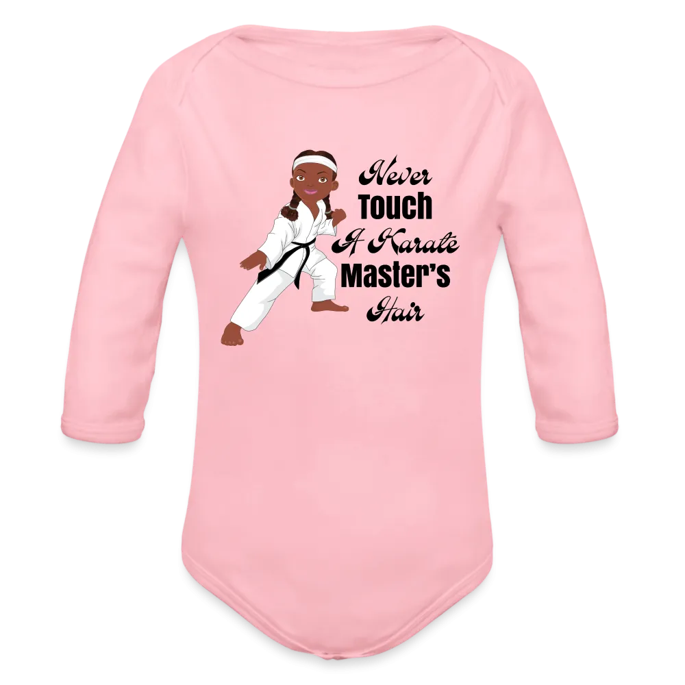 Karate Master Organic Long Sleeve Baby Bodysuit