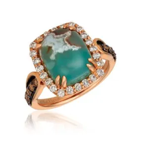 LeVian Peacock Aquaprase Ring