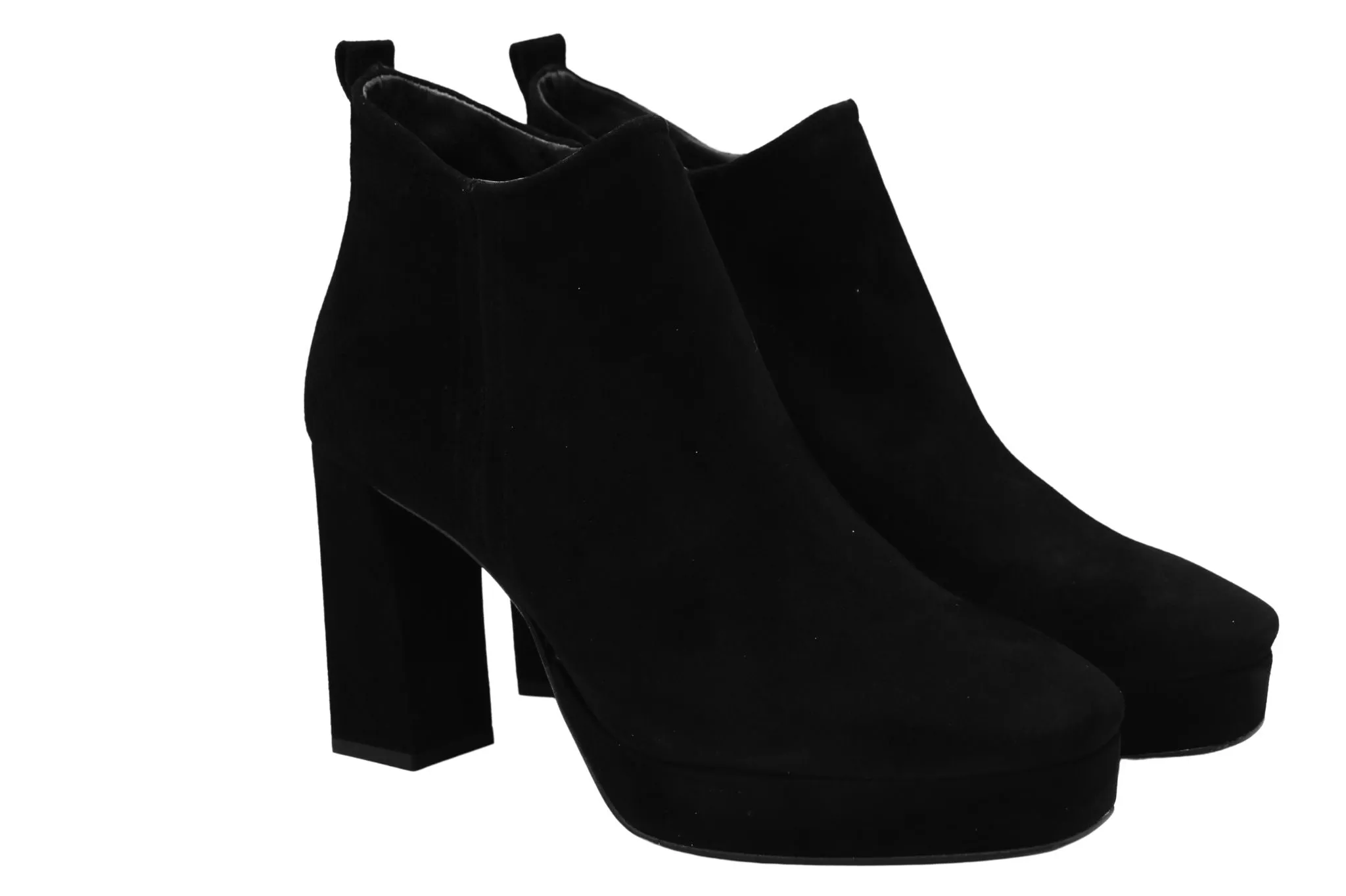 Marian Black Suede Platform Shoeboot