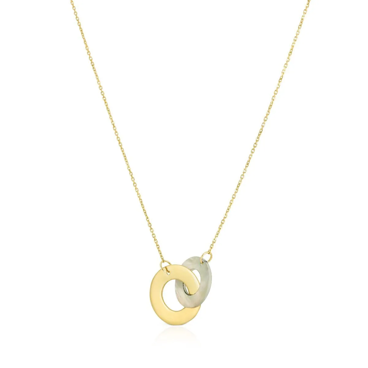 Mother of Pearl and Gold Infinity Necklace