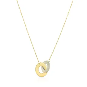 Mother of Pearl and Gold Infinity Necklace