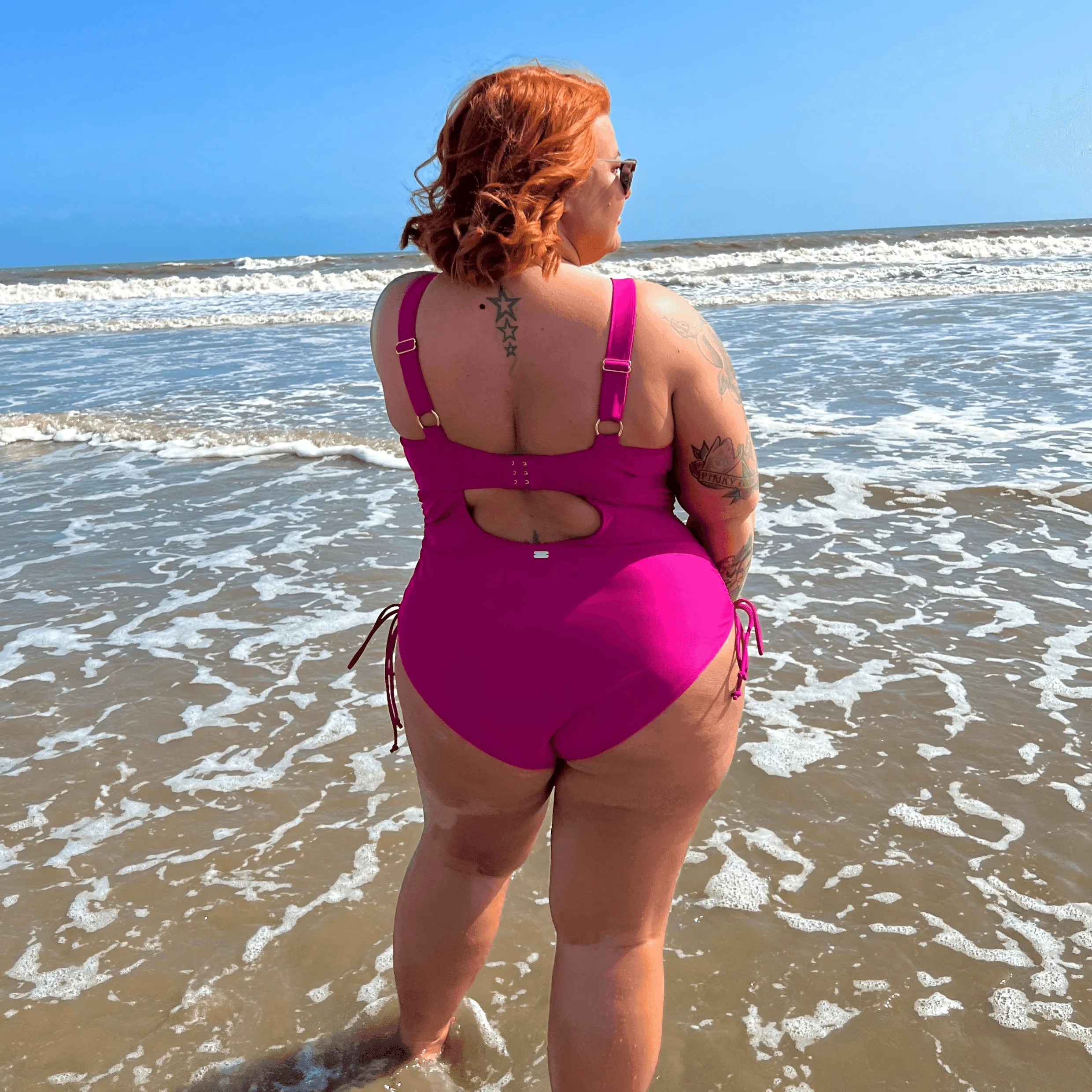 Phone Home Swimsuit - Hot Pink