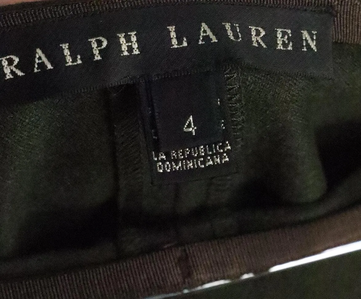 Ralph Lauren Olive Green Wool Pants sz 4