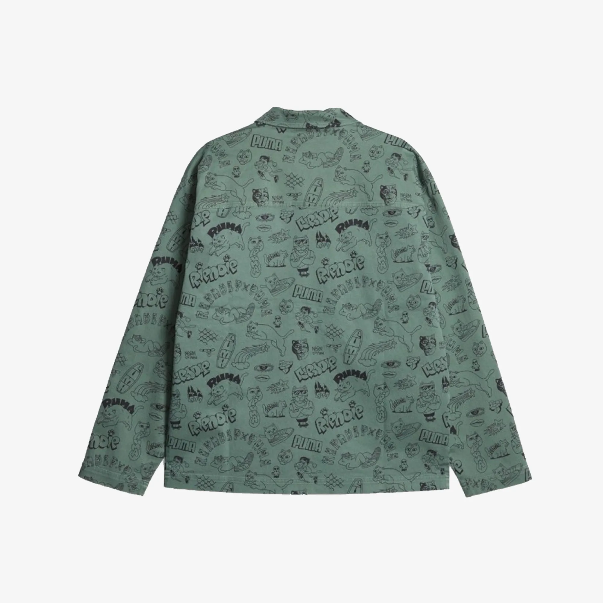 RIPNDIP TWILL SHIRT 'EUCALYPTUS'