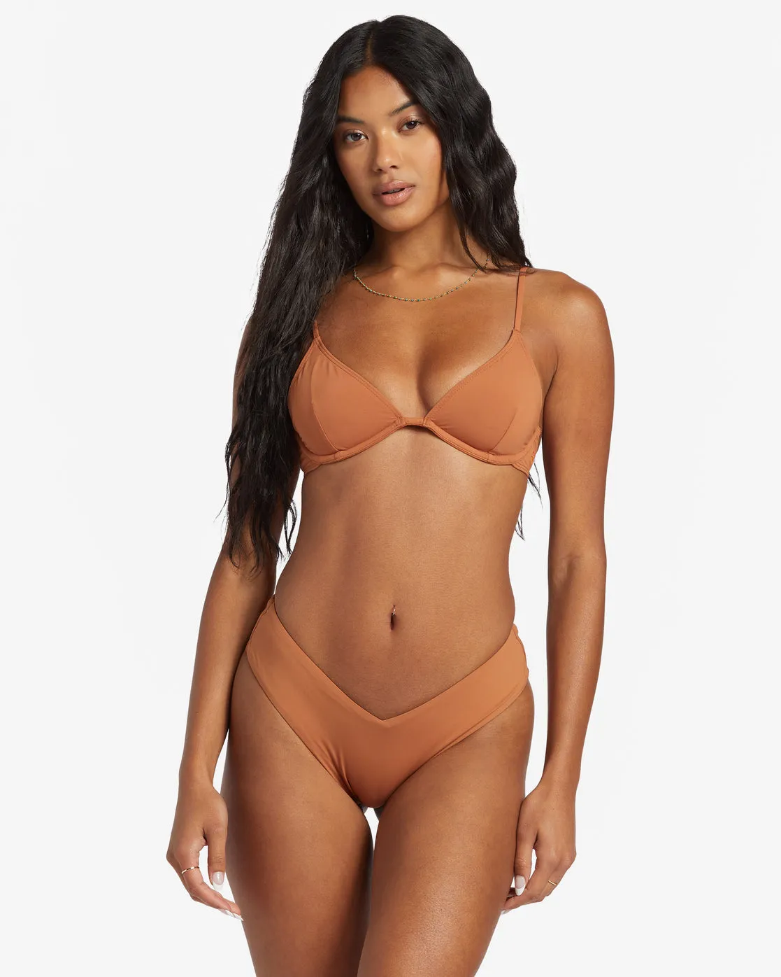 Sol Searcher Reese Underwire Bikini Top - Golden Brown