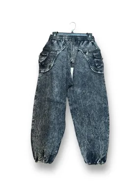 Stone Washed Harem Pants