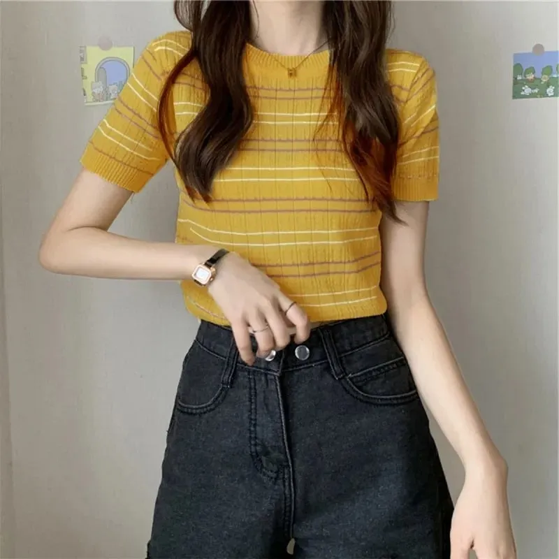 Striped Short Sleeve T-Shirt