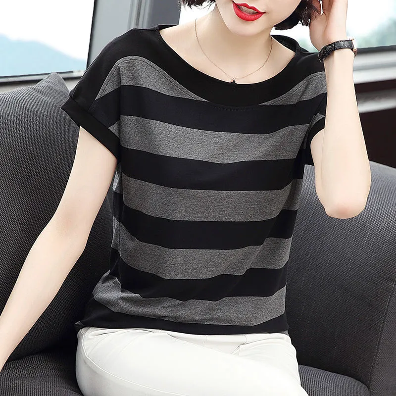 Striped Short-Sleeved T-shirt