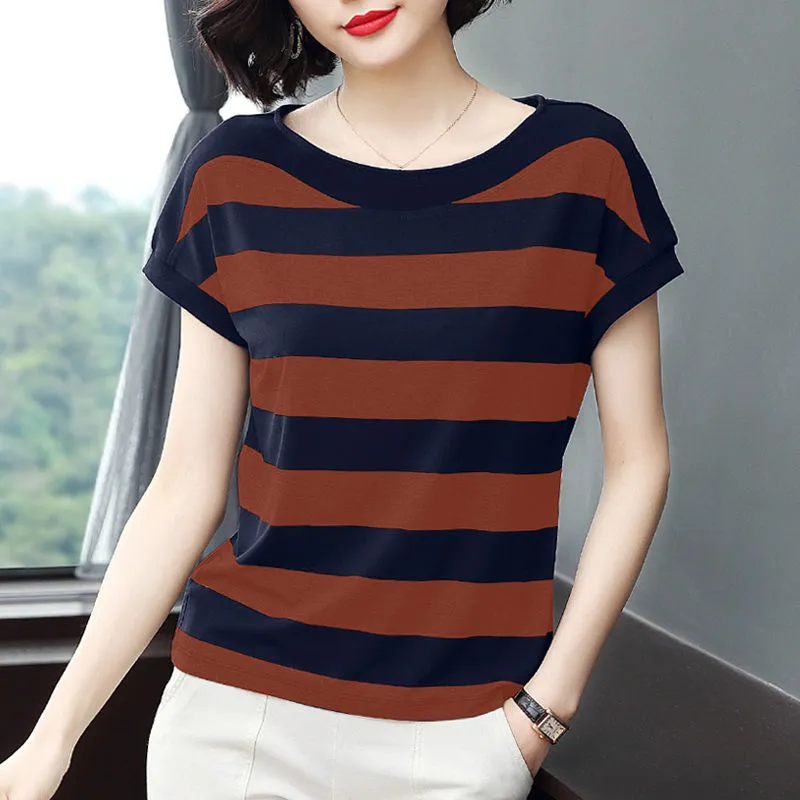 Striped Short-Sleeved T-shirt