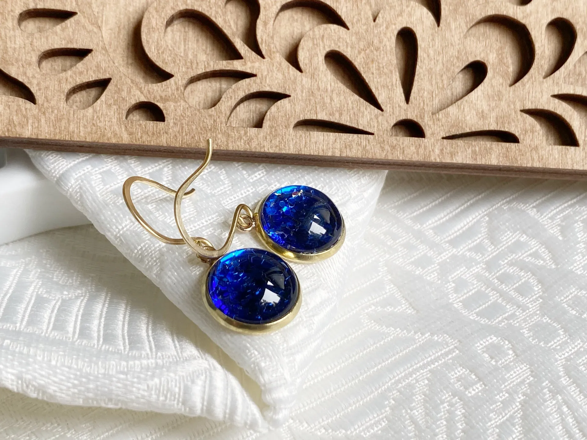 The Blue Drop earrings (gold or silver) - Glitter4Good