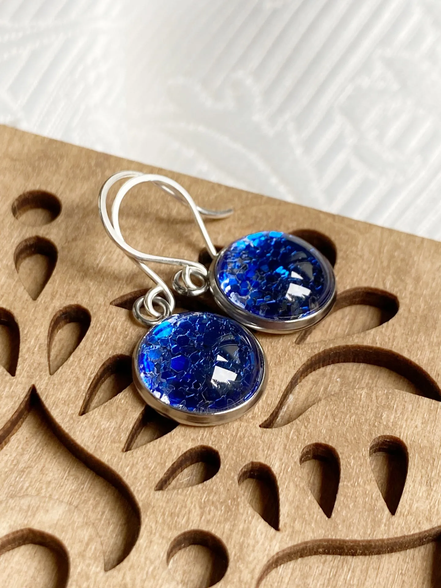 The Blue Drop earrings (gold or silver) - Glitter4Good