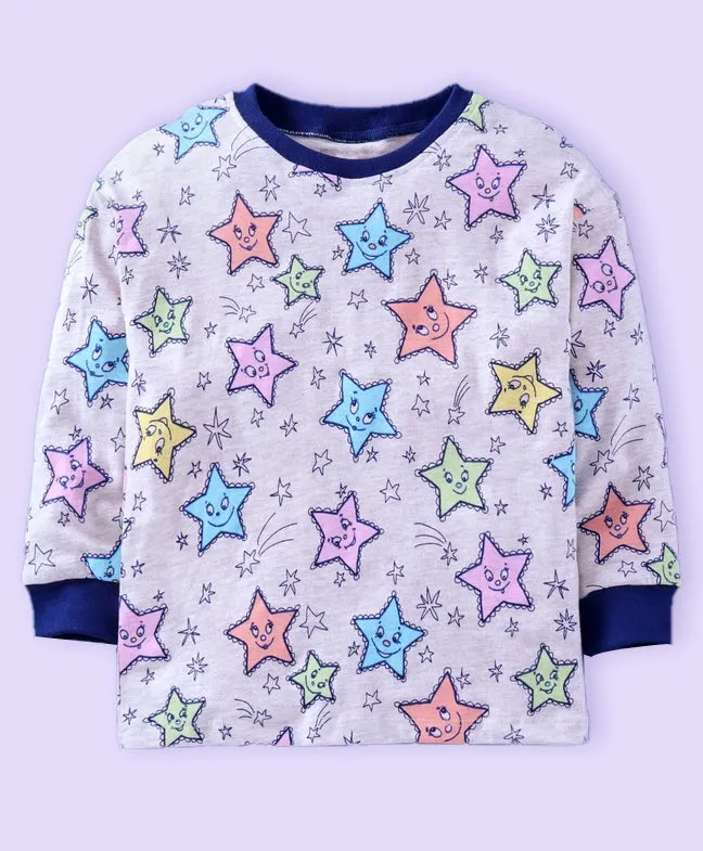 Ventra Girls Ecru Star Nightwear