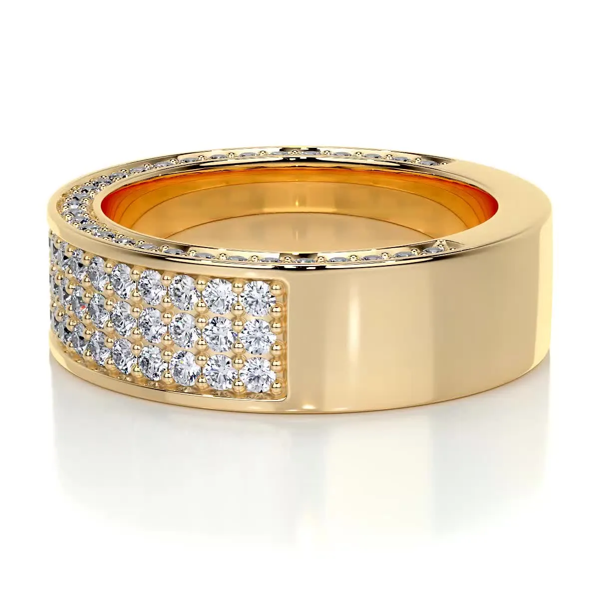 Vera Lab Grown Diamond Wedding Ring   (1.3 Carat) -18K Yellow Gold