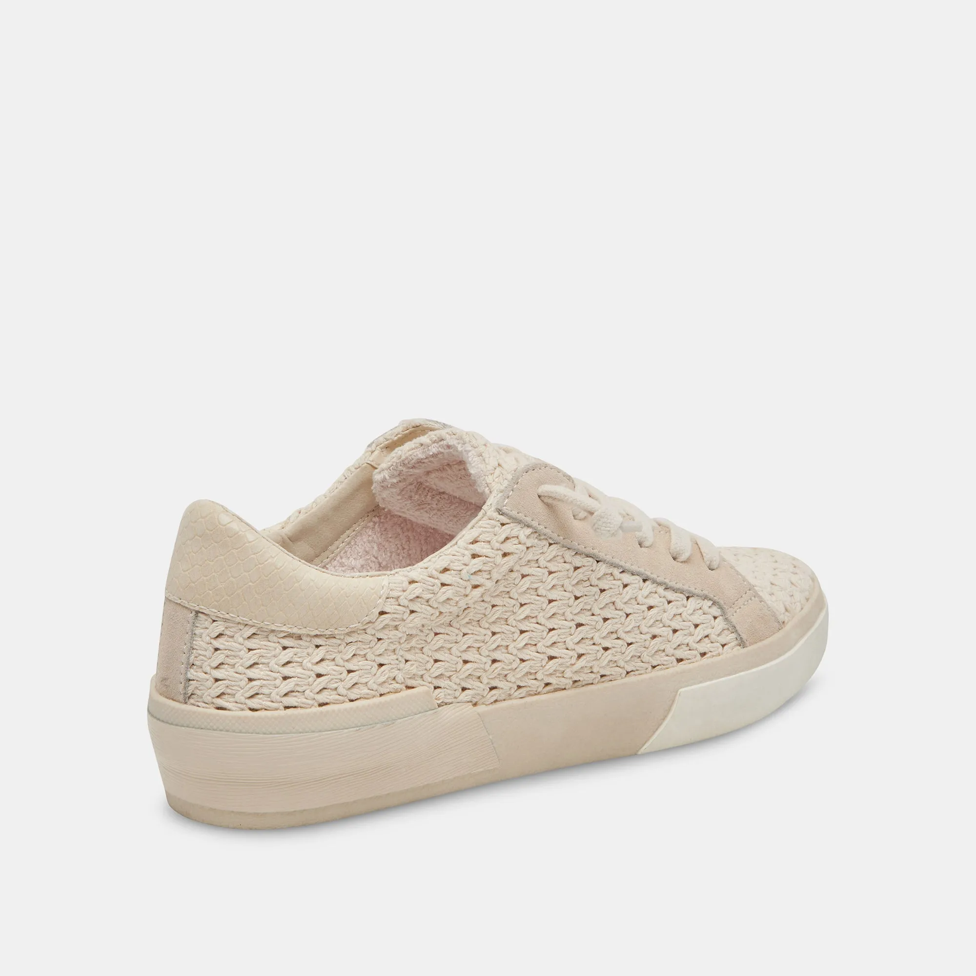 ZINA CROCHET SNEAKERS SANDSTONE CROCHET